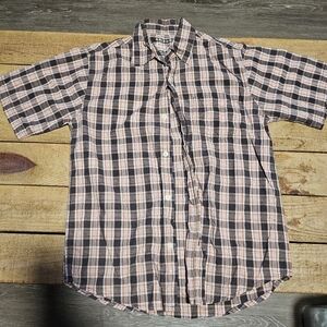 Arizon Boy's Plaid Button-Down Shirt - Brown And Orange